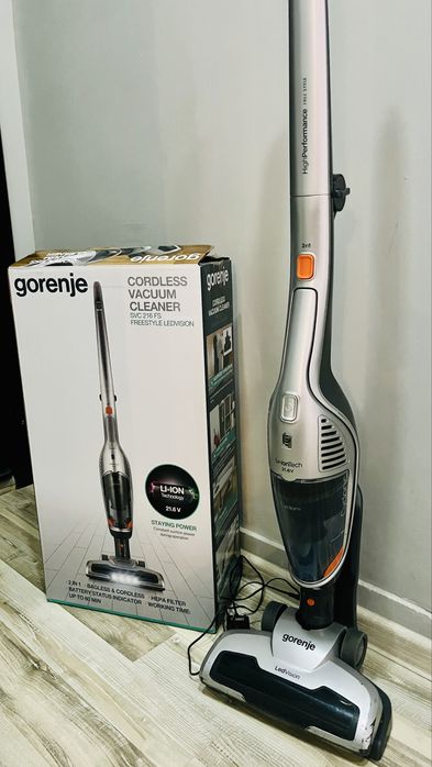 Вертикална безжична прахосмукачка Gorenje