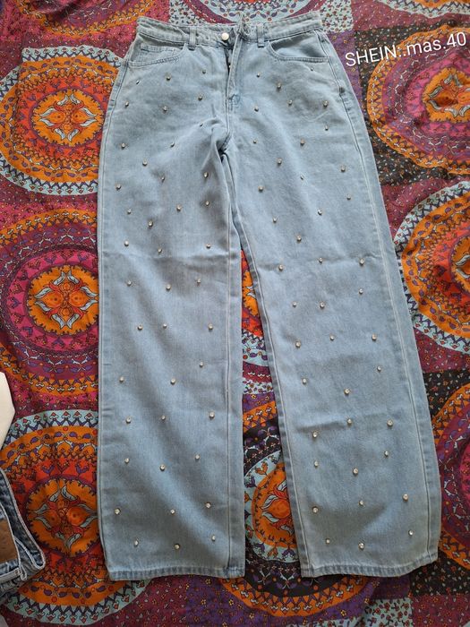 Blugii marca SHEIN, cu strasuri,mas.40