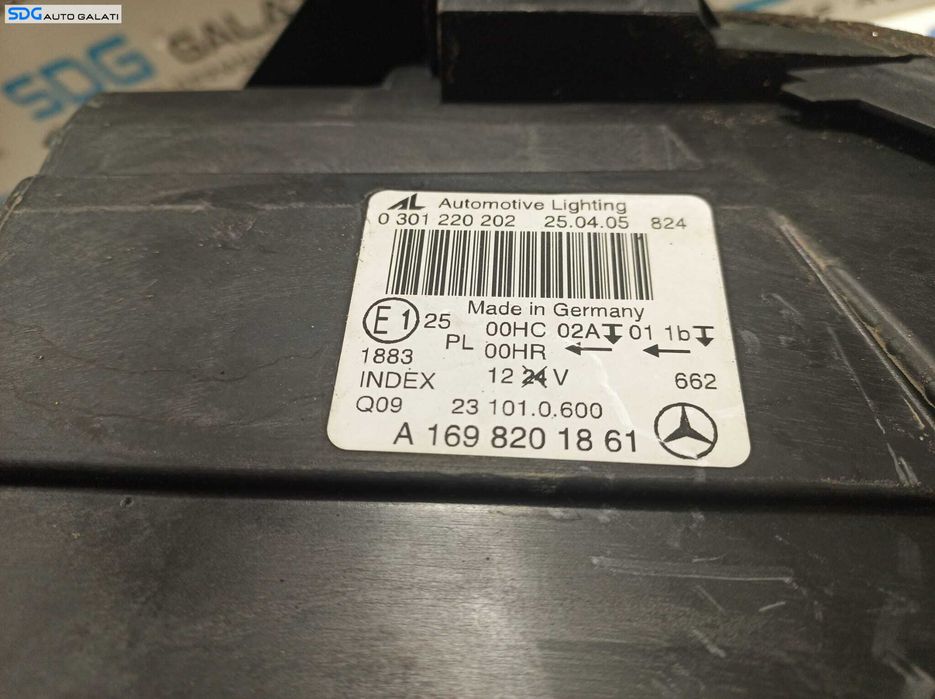 Far Dreapta EUROPA FARA Xenon Mercedes Clasa B Class W245 2005 - 2009 Cod A1698201861 [L0923]
