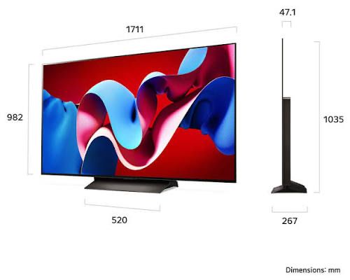 Televzior LG OLED evo 77C41LA 195cm 144hz Smart garantie 2 ani