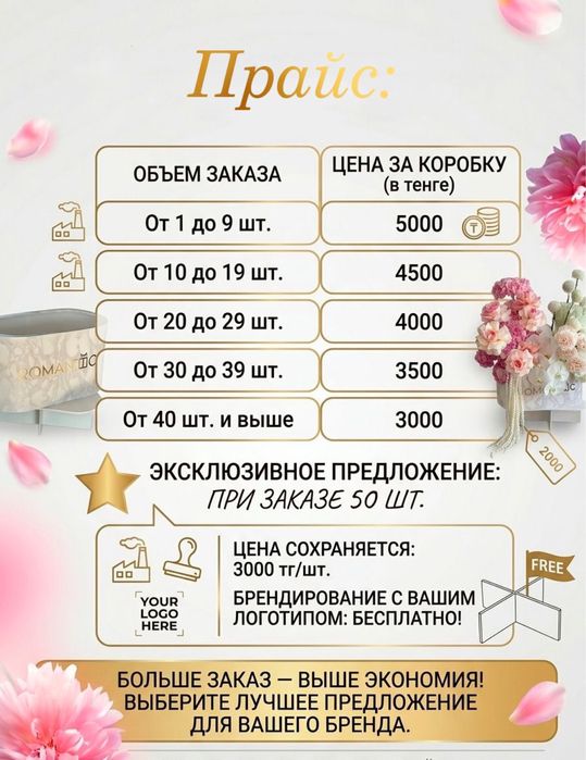 Овальные коробки для цветов в форме dyson