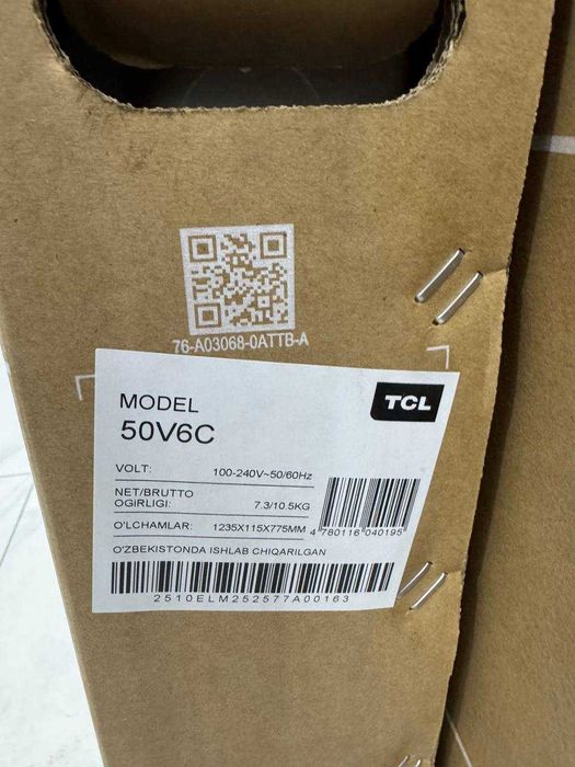 Телевизор TCL 50 V6C 4K LED 60hz Google TV голосовое управление есть