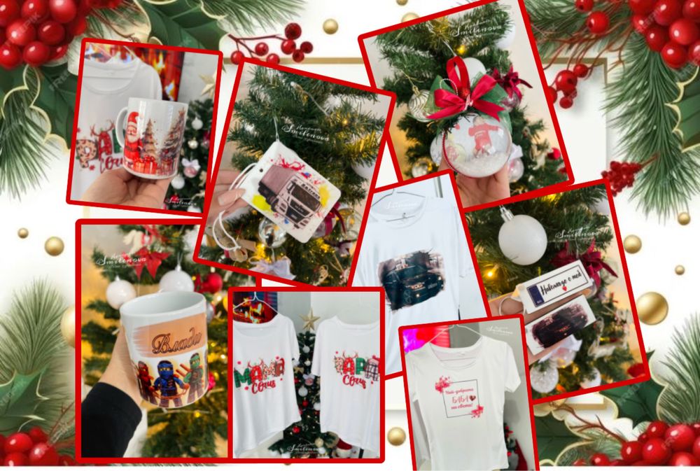 Коледни подаръци,чаши,тениски със снимка,ключодържатели,ароматизатори