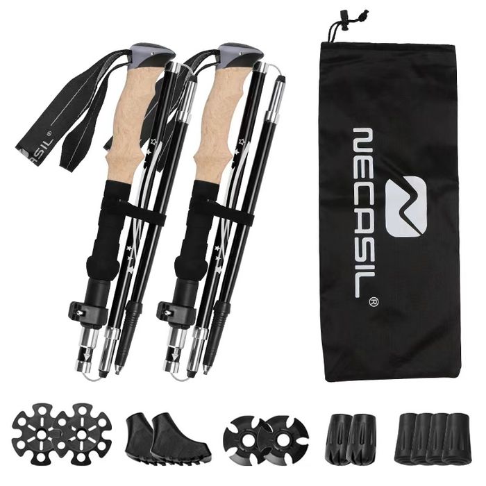 Трекинговые палки из углеродного волокна, сверхлегкие, телескопические