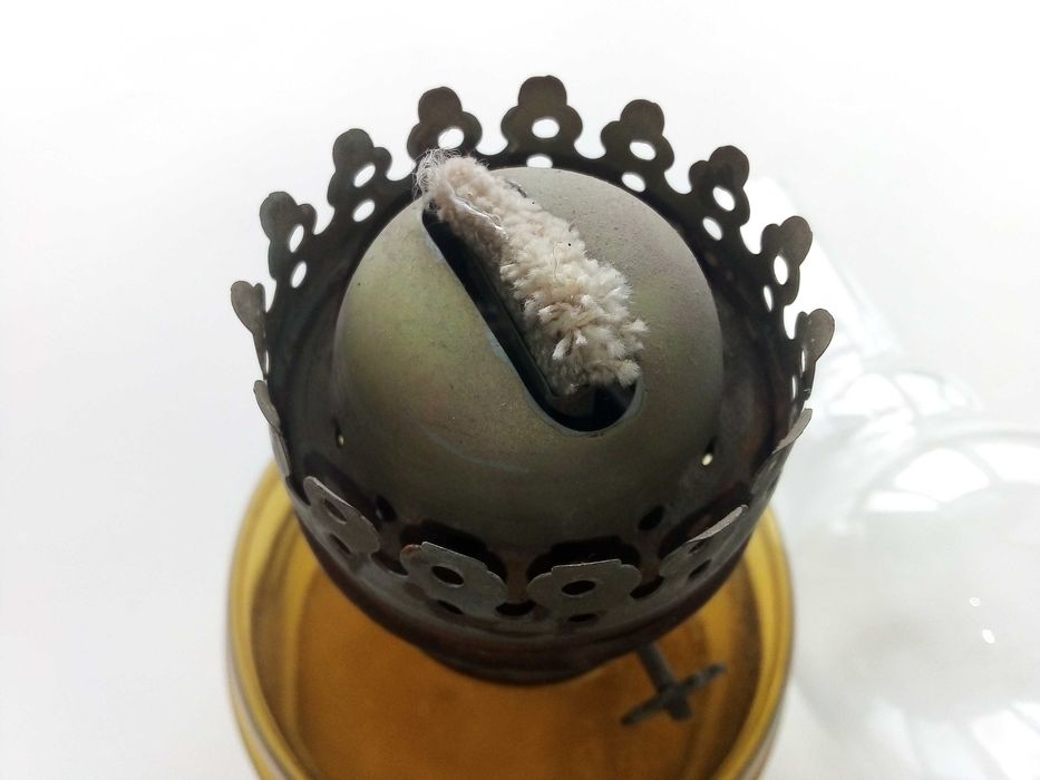 Стара газена лампа, комплект със стъклото.