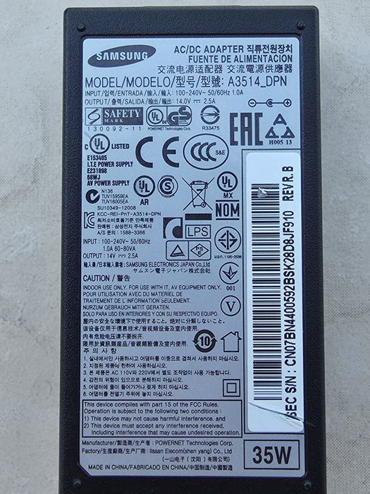 Alimentator Samsung 14V 2,5A 35W model A3514