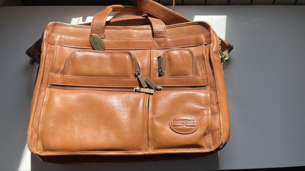 Claire Chase Executive Computer Leather Briefcase сумка