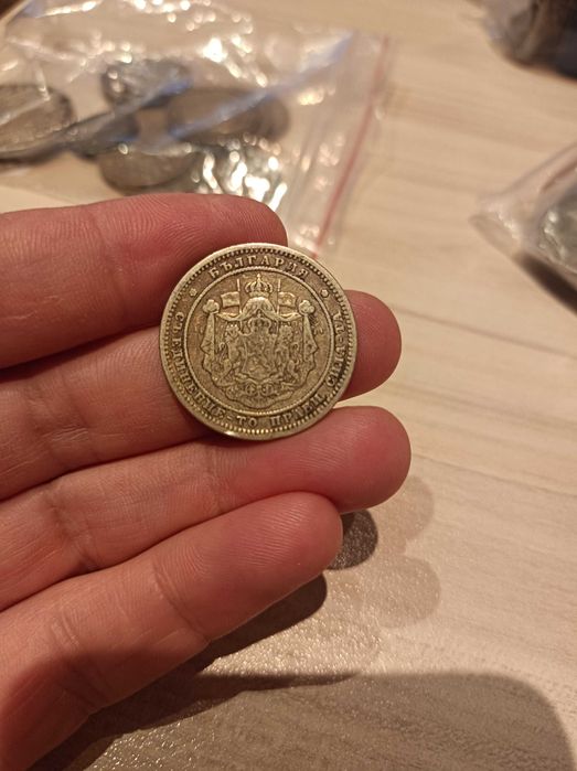 Сребърна монета 2 лв.  1882г.