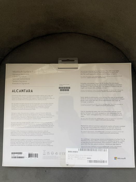 Клавиатура Microsoft Surface pro