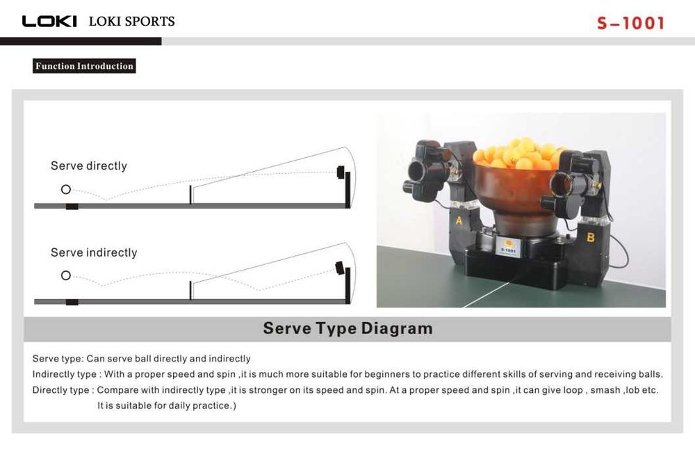 Робот для настольного тенниса Huipang S1001 (Беспроводное управление)