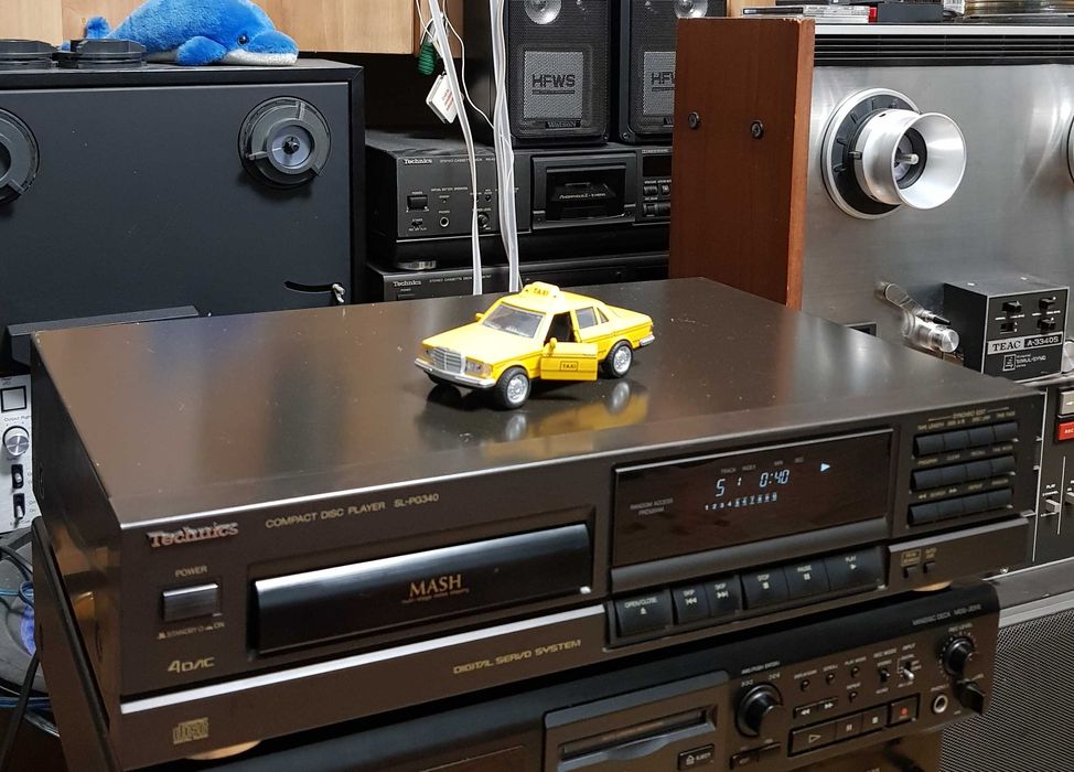 Compact Disc Deck Audio Stereo Vintage TECHNICS SL PG340A Black