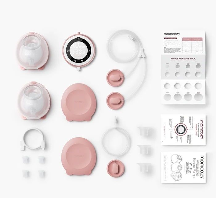 Двойна електрическа помпа за кърма Momcozy V1 Pro, Hands-free, Болничен клас