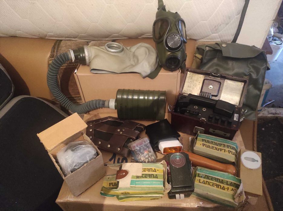 Lot MCG, lopățică de infanterie, lanterne, telefon