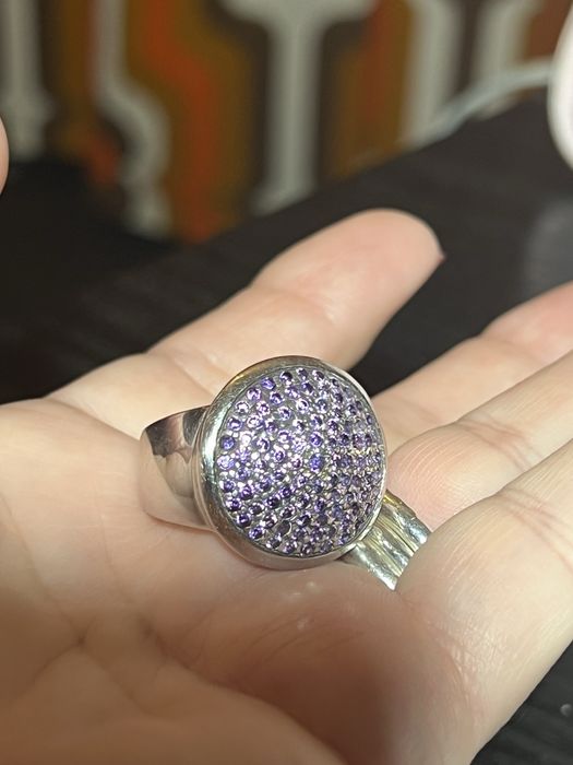 Inel din argint cu zirconii mov Giorgio  Martello
