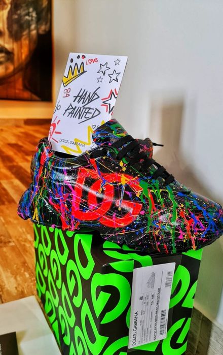 Sneakersi,Adidasi Dolce&Gabbana Originali,factura,Unicati,ca NOI,PIELE