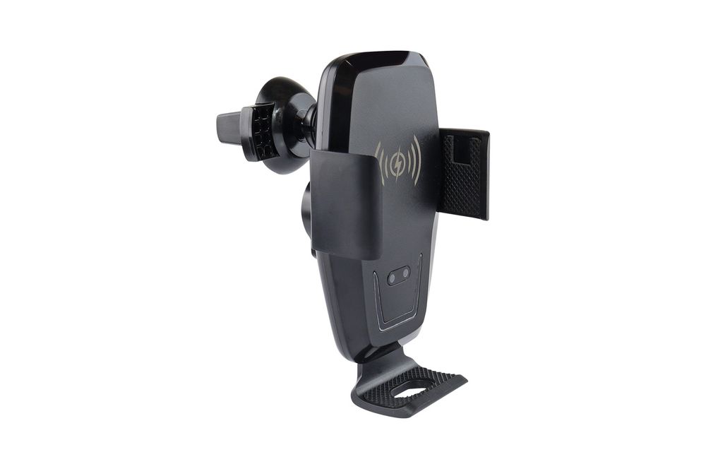 Suport auto cu incarcator wireless Amio PHW-04, fixare grila ventilatie, incarcare Qi, reglabil