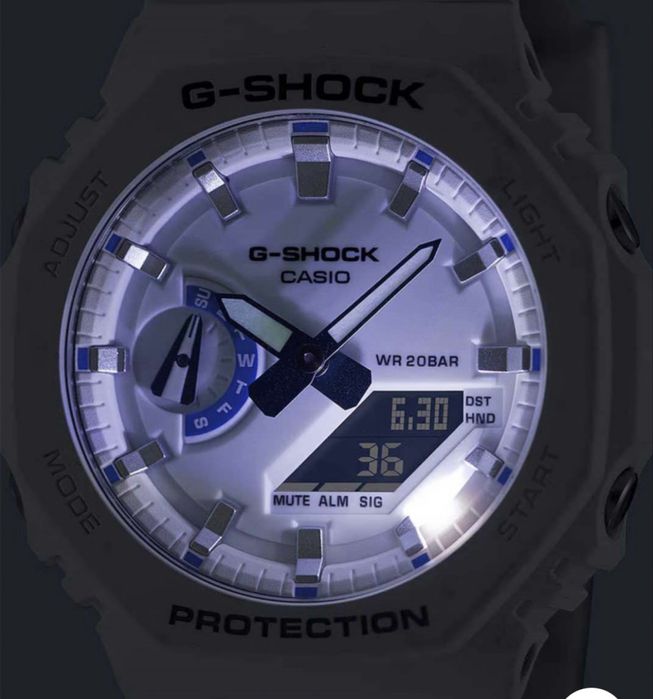 Белые Casio G Shock 2100HDS-7A