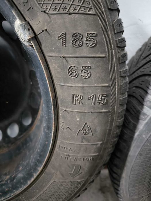 Vand set 4 jante tabla 15, 4x100, Clio, Sandero, Logan iarna 185/65