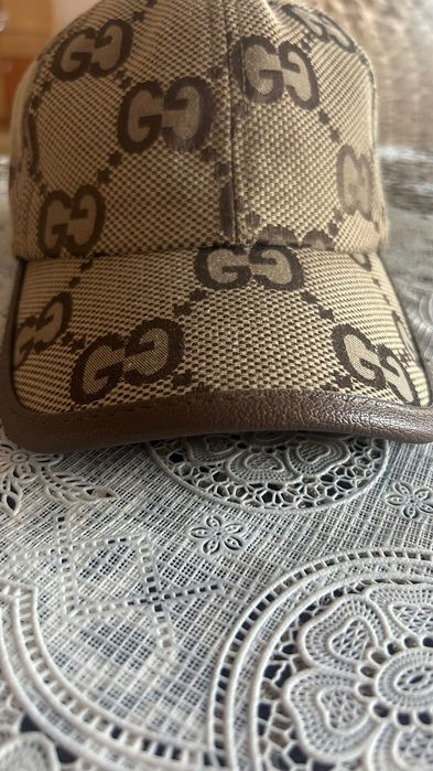 șapcă Gucci de piele