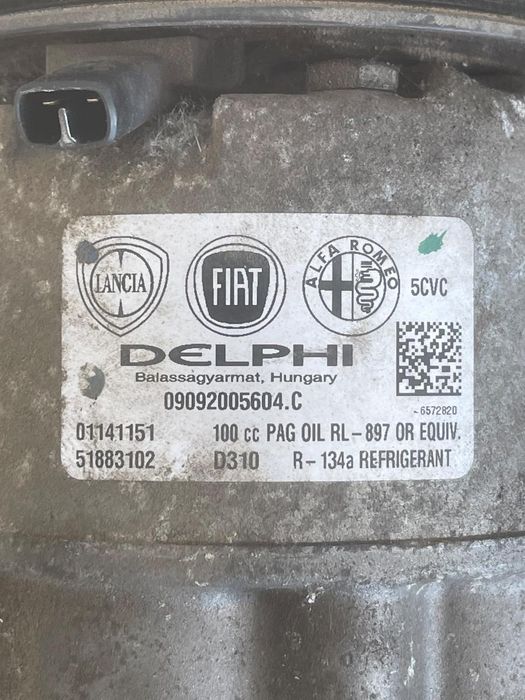 Compresor Ac Fiat 500L 199, 351_, 352_ 2012 - > 1.4 843 A1.000 51883102