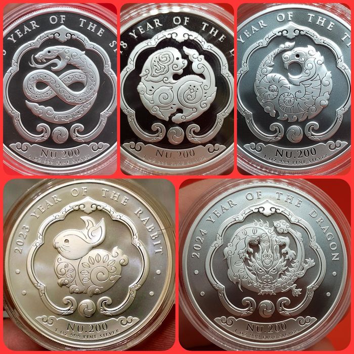 Zodiac Music Legends Bhutan ACDC monede lingou argint 999