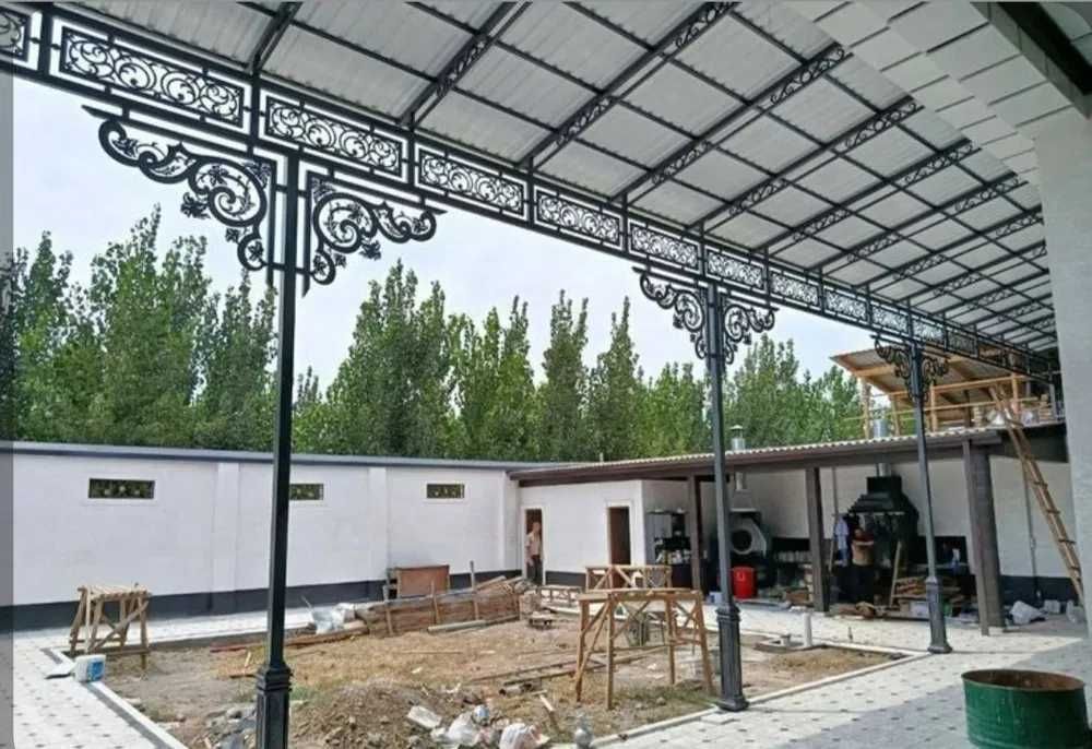 Ворота, Навесы, решетки Мангалы, Автонавесы, перила, козырьки.