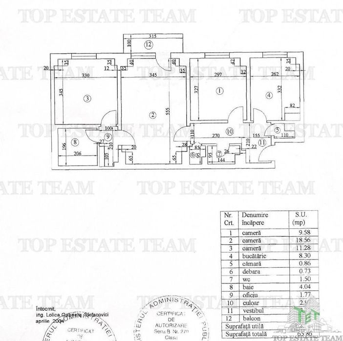 Vanzare apartament 3 camere vedere spate Ion Mihalache