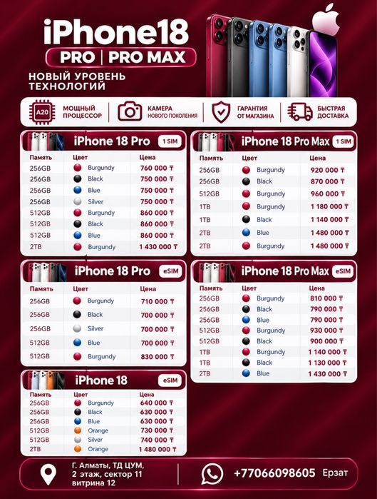 Айфон 18 про,Макс