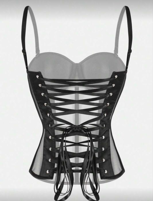 Черен корсет-бюстие