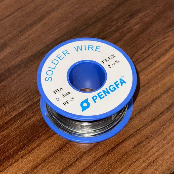 Припой. Олово-припой для пайки, 0.8мм 50 грамм, Pengfa
