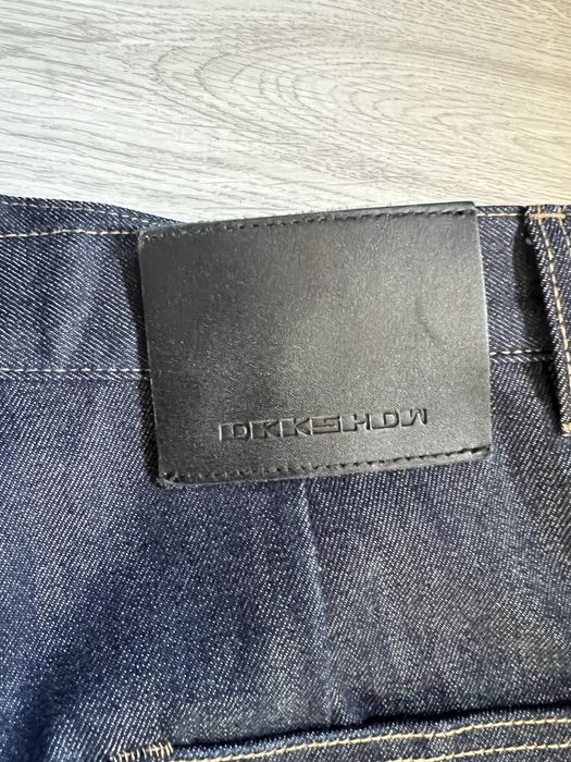 Blugi rick owens raw denim geth cut jeans baggy