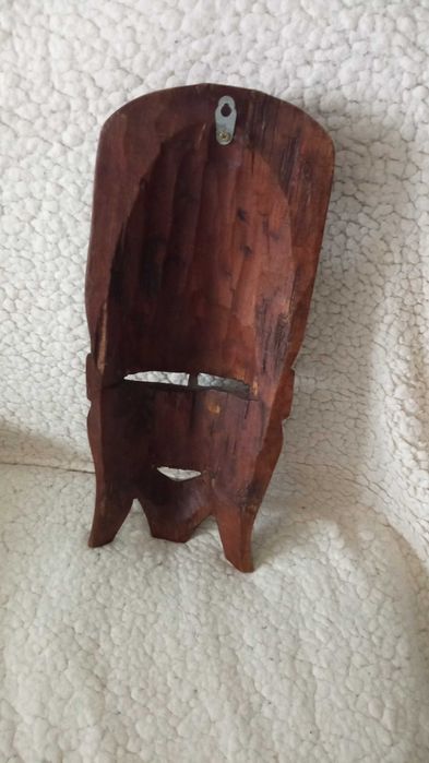 Екзотична, автентична, дървена маска за стена