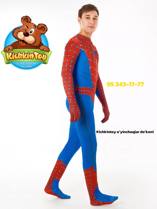 Спидер ман костюм 160,180см O’rgimchak odam formasi Человек Паук