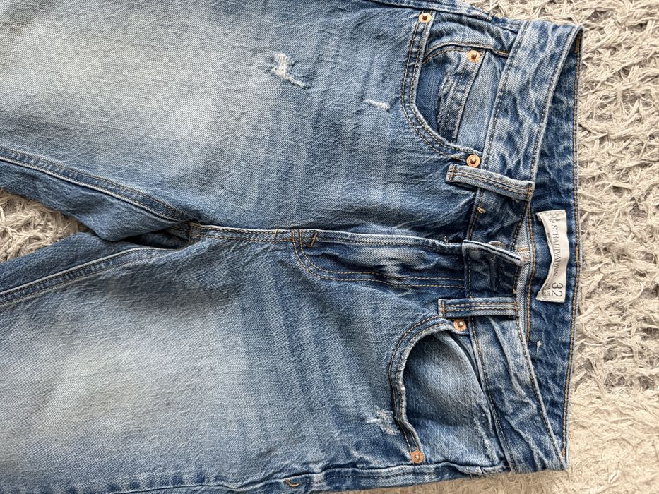 Сини дънки Stradivarius