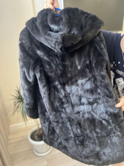 Шуба с капюшоном