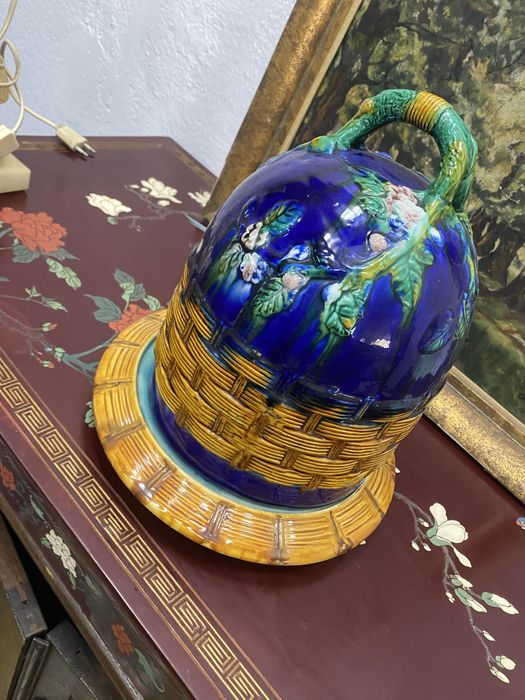 Порцеланов съд за масло Butter Dish Art Nouveau Франция 1900