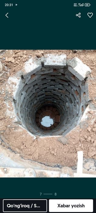 Urachi Oʻrachi kanalizatsiya Tiranshey qazish ishlari