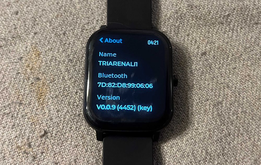 Smartwatch Triangle TRI Arenal puls SpO2 Bluetooth negru