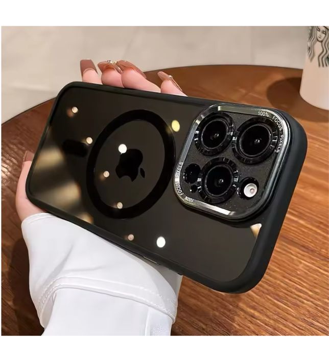 Iphone 16 17 / PRO / PLUS / PRO MAX - Husa Magsafe Hybrid Lucioasa