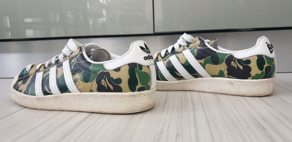 Adidas SuperStar x BAPE / 36/22см UK 3.5 US 4 ОРИГИНАЛ! Унисекс Кецове