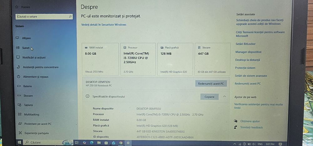 Laptop HP 250 G6
