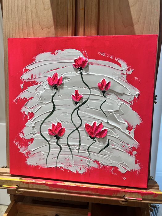 «Neon Flowers» - Картина для интерьера