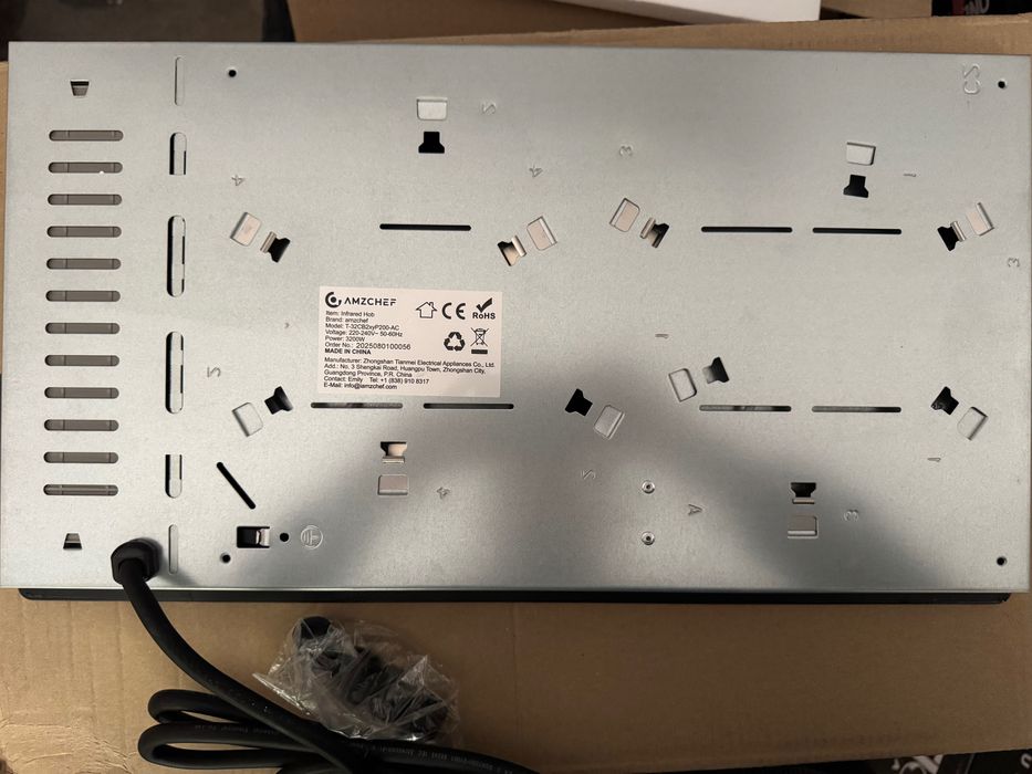 Електрически котлон плот за вграждане AMZCHEF – 2 плочи, 3200 W