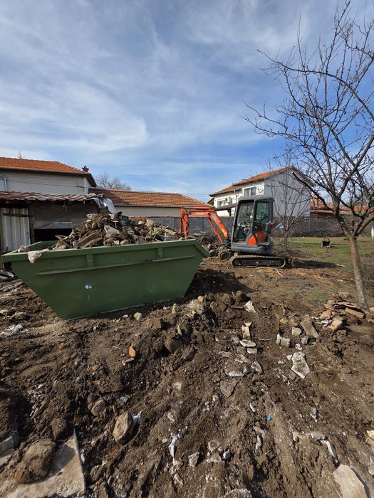 Услуги с мини багер, транспортни услуги със самосвал 3,5т
