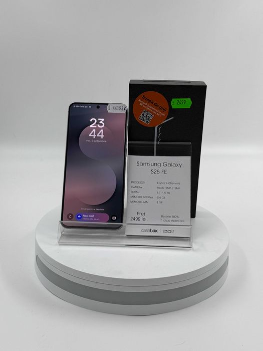 Samsung Galaxy S25 5G 128 GB baterie 100% Garantie 24 luni CashBox