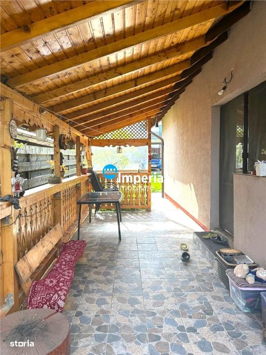 Casa superba 4 cam, mobilata, teren 509 mp, terasa, Lunca Cetatuii Ias
