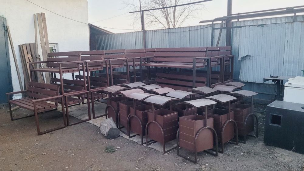 Лавочки урны беседки