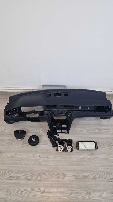 Kit airbag volan pasager plansa bord 2 centuri Passat B8