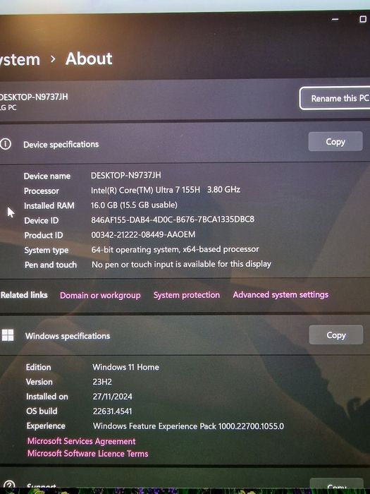 LG Gram Laptop Oled i7 ultra slim 16GB Ram 16inch