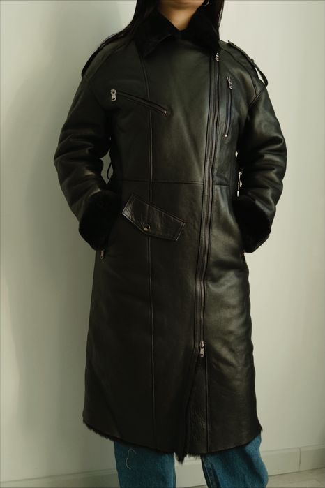 Кожаная дублёнка